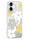 BFS  Apple iPhone 16 Floral Magsafe Kapak - Sarı