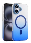 BFS  Apple iPhone 16 Glossy Magsafe Kapak - Mavi