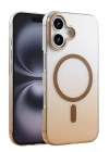 BFS Apple iPhone 16 Plus Glossy Magsafe Kapak - Çöl Titanyum