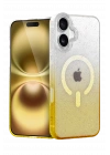 BFS  Apple iPhone 16 Plus Pummel Shiny Magsafe Kapak - Gold
