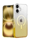 BFS Apple iPhone 16 Plus Pummel Shiny Magsafe Kapak - Gold