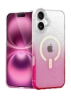 BFS Apple iPhone 16 Plus Pummel Shiny Magsafe Kapak - Pembe
