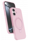 BFS  Apple iPhone 16 Plus Regal Magsafe Standlı Kapak - Açık Pembe