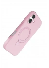 BFS Apple iPhone 16 Plus Regal Magsafe Standlı Kapak - Açık Pembe
