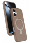 BFS Apple iPhone 16 Plus Regal Magsafe Standlı Kapak - Çöl Titanyum