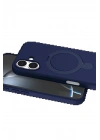 BFS Apple iPhone 16 Plus Regal Magsafe Standlı Kapak - Lacivert