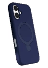 BFS Apple iPhone 16 Plus Regal Magsafe Standlı Kapak - Lacivert