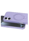 BFS Apple iPhone 16 Plus Regal Magsafe Standlı Kapak - Lila