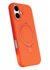 BFS  Apple iPhone 16 Plus Regal Magsafe Standlı Kapak - Turuncu