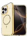 BFS Apple iPhone 16 Pro Max Live Diamond Magsafe Kapak - Sarı