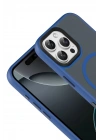 BFS Apple iPhone 16 Pro Max Megane Magsafe Kapak - Lacivert