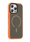 BFS Apple iPhone 16 Pro Max Megane Magsafe Kapak - Turuncu