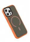 BFS Apple iPhone 16 Pro Max Megane Magsafe Kapak - Turuncu