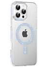 BFS  Apple iPhone 16 Pro Max Move Taşlı Magsafe Kapak - Mavi