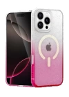 BFS Apple iPhone 16 Pro Max Pummel Shiny Magsafe Kapak - Pembe