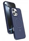 BFS Apple iPhone 16 Pro Max Regal Magsafe Standlı Kapak - Lacivert