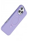 BFS Apple iPhone 16 Pro Max Regal Magsafe Standlı Kapak - Lila