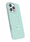 BFS  Apple iPhone 16 Pro Max Regal Magsafe Standlı Kapak - Su Yeşili