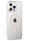 BFS  Apple iPhone 16 Pro Move Taşlı Magsafe Kapak - Pembe