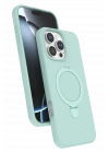 BFS  Apple iPhone 16 Pro Regal Magsafe Standlı Kapak - Su Yeşili