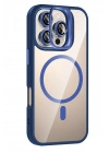 BFS  Apple iPhone 16 Pro Remim Lensli Magsafe Standlı Kapak - Lacivert