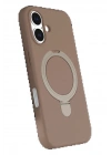 BFS Apple iPhone 16 Regal Magsafe Standlı Kapak - Çöl Titanyum