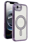 BFS  Apple iPhone 16E Joke Simli Magneticsafe Kılıf - Derin Mor