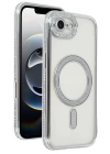 BFS  Apple iPhone 16E Joke Simli Magneticsafe Kılıf - Gümüş