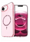 BFS  Apple iPhone 16E Live Diamond Magsafe Kapak - Pembe
