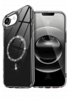 BFS  Apple iPhone 16E Live Diamond Magsafe Kapak - Siyah