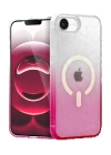 BFS Apple iPhone 16E Pummel Shiny Magsafe Kapak - Pembe