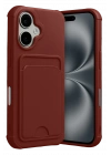 BFS  Apple iPhone 17 Kelvin Kartvizitli Silikon - Bordo