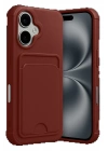 BFS Apple iPhone 17 Kelvin Kartvizitli Silikon - Bordo