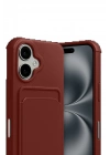 BFS Apple iPhone 17 Kelvin Kartvizitli Silikon - Bordo