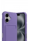 BFS Apple iPhone 17 Kelvin Kartvizitli Silikon - Lila