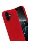 BFS Apple iPhone 17 Nano içi Kadife Silikon - Kırmızı