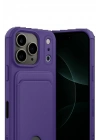BFS Apple iPhone 17 Pro Kelvin Kartvizitli Silikon - Derin Mor