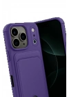 BFS Apple iPhone 17 Pro Kelvin Kartvizitli Silikon - Derin Mor