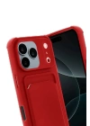 BFS Apple iPhone 17 Pro Kelvin Kartvizitli Silikon - Kırmızı