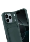 BFS Apple iPhone 17 Pro Kelvin Kartvizitli Silikon - Koyu Yeşil