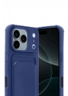 BFS Apple iPhone 17 Pro Kelvin Kartvizitli Silikon - Lacivert