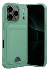 BFS Apple iPhone 17 Pro Max Kelvin Kartvizitli Silikon - Açık Yeşil