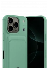 BFS  Apple iPhone 17 Pro Max Kelvin Kartvizitli Silikon - Açık Yeşil