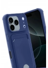BFS Apple iPhone 17 Pro Max Kelvin Kartvizitli Silikon - Lacivert