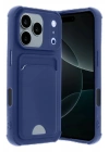 BFS Apple iPhone 17 Pro Max Kelvin Kartvizitli Silikon - Lacivert