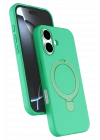 BFS  Apple iPhone 17 Regal Magsafe Standlı Kapak - Yeşil