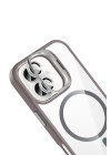 BFS Apple iPhone 17 Remim Lensli Magsafe Standlı Kapak - Titan Gri