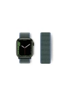 BFS  Apple Watch 38mm Hasırlı Cırtcırtlı Kordon - Mavi-Yeşil