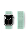 BFS  Apple Watch 38mm Hasırlı Cırtcırtlı Kordon - Turkuaz