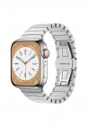 BFS  Apple Watch 38mm KR413 Fine Steel Kordon - Gümüş